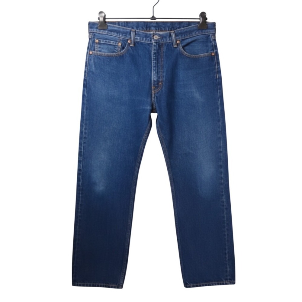 LEVI'S 505 Regular Fit Straight Leg Jeans DARK BLUE CLASSIC STYLE sz 38-30